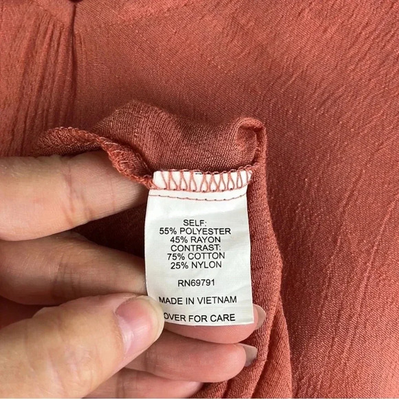 Fig and Flower Anthropologie Boho Embroidered Lace Blouse Top Size PL. H - Picture 6 of 11